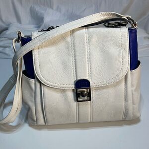 Elle‎ brand  hand bag purse blue and white